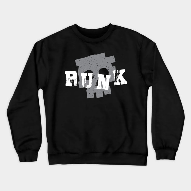 punk skull design Crewneck Sweatshirt by lkn